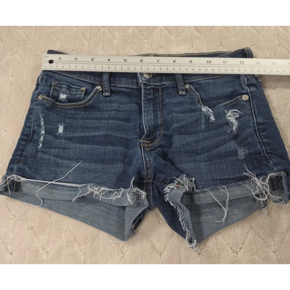 Abercrombie And Fitch Cuffed Jean Shorts 24